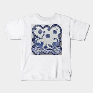 Blue Tilework Kids T-Shirt